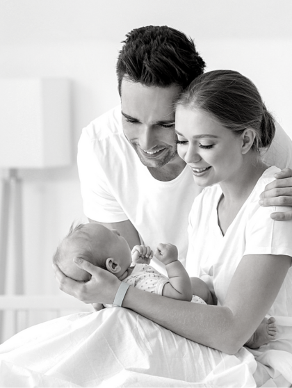 Cream White Simple Maternity Hospital Brochure (420 x 558 px)